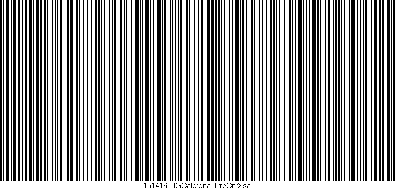 Código de barras (EAN, GTIN, SKU, ISBN): '151416_JGCalotona_PreCitrXsa'