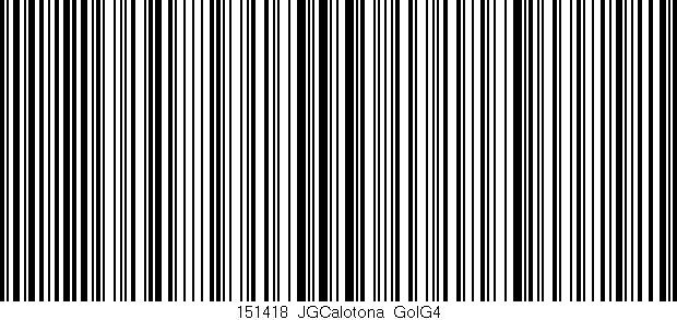 Código de barras (EAN, GTIN, SKU, ISBN): '151418_JGCalotona_GolG4'