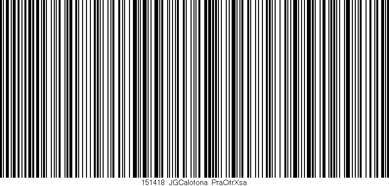Código de barras (EAN, GTIN, SKU, ISBN): '151418_JGCalotona_PraCitrXsa'