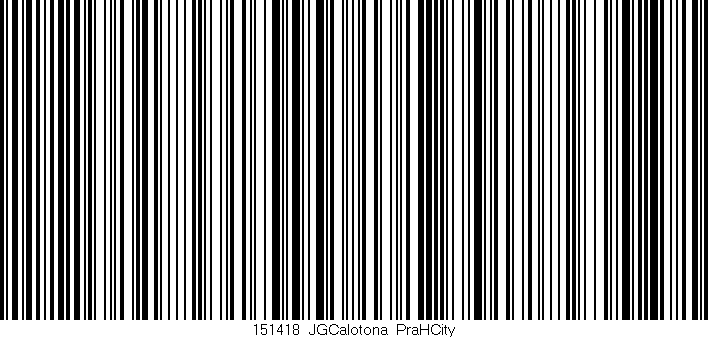 Código de barras (EAN, GTIN, SKU, ISBN): '151418_JGCalotona_PraHCity'