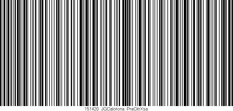 Código de barras (EAN, GTIN, SKU, ISBN): '151420_JGCalotona_PraCitrXsa'