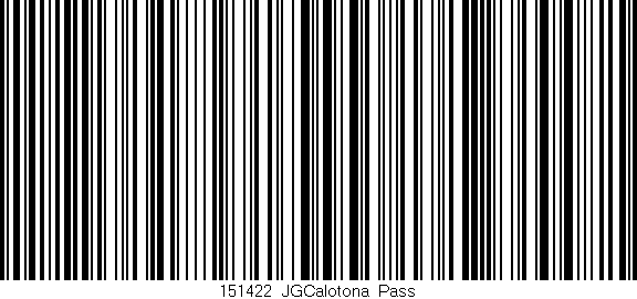 Código de barras (EAN, GTIN, SKU, ISBN): '151422_JGCalotona_Pass'