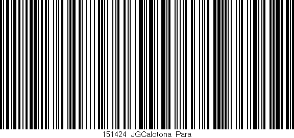 Código de barras (EAN, GTIN, SKU, ISBN): '151424_JGCalotona_Para'