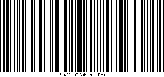 Código de barras (EAN, GTIN, SKU, ISBN): '151428_JGCalotona_Poin'