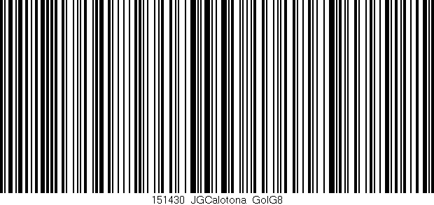 Código de barras (EAN, GTIN, SKU, ISBN): '151430_JGCalotona_GolG8'