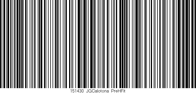 Código de barras (EAN, GTIN, SKU, ISBN): '151430_JGCalotona_PreHFit'