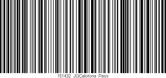 Código de barras (EAN, GTIN, SKU, ISBN): '151432_JGCalotona_Pass'