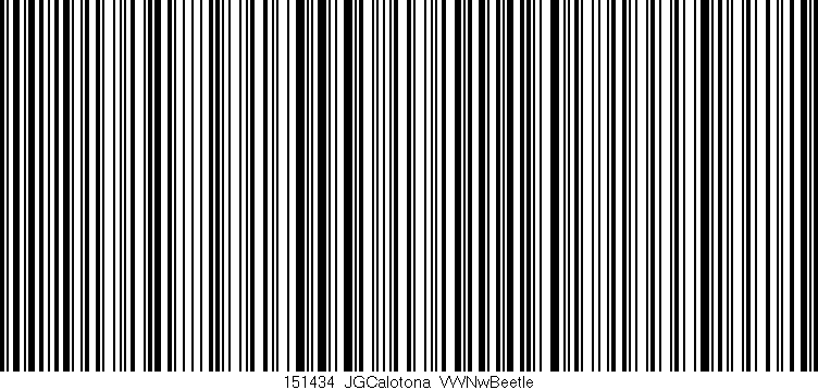 Código de barras (EAN, GTIN, SKU, ISBN): '151434_JGCalotona_VWNwBeetle'