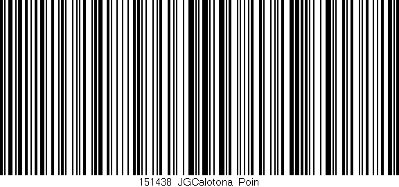 Código de barras (EAN, GTIN, SKU, ISBN): '151438_JGCalotona_Poin'
