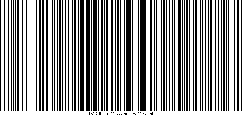Código de barras (EAN, GTIN, SKU, ISBN): '151438_JGCalotona_PreCitrXant'