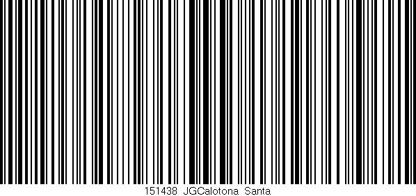 Código de barras (EAN, GTIN, SKU, ISBN): '151438_JGCalotona_Santa'