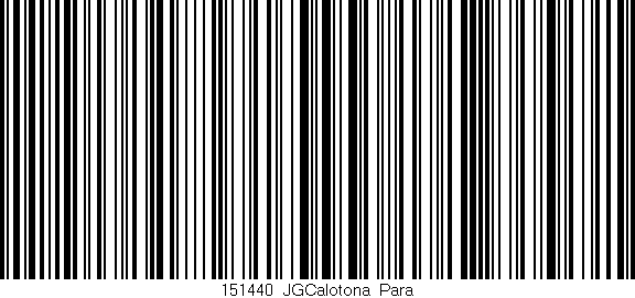 Código de barras (EAN, GTIN, SKU, ISBN): '151440_JGCalotona_Para'
