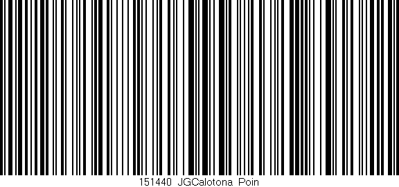 Código de barras (EAN, GTIN, SKU, ISBN): '151440_JGCalotona_Poin'