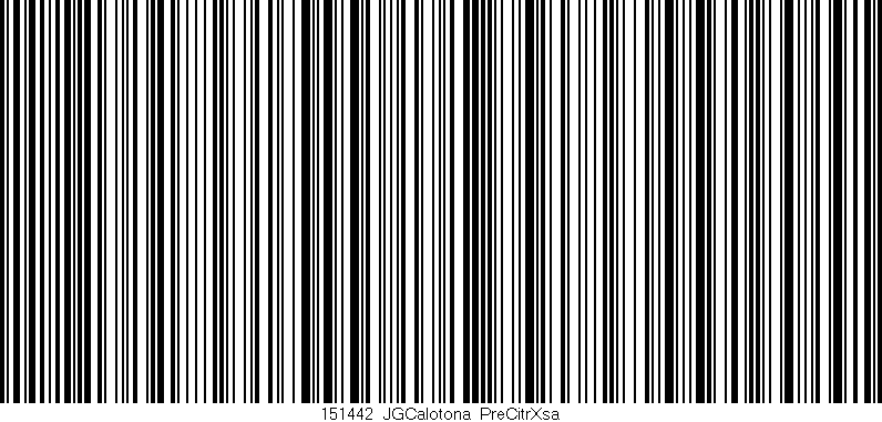 Código de barras (EAN, GTIN, SKU, ISBN): '151442_JGCalotona_PreCitrXsa'