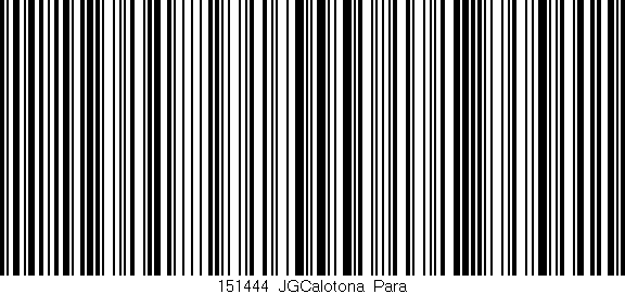 Código de barras (EAN, GTIN, SKU, ISBN): '151444_JGCalotona_Para'