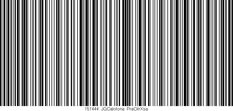 Código de barras (EAN, GTIN, SKU, ISBN): '151444_JGCalotona_PraCitrXsa'