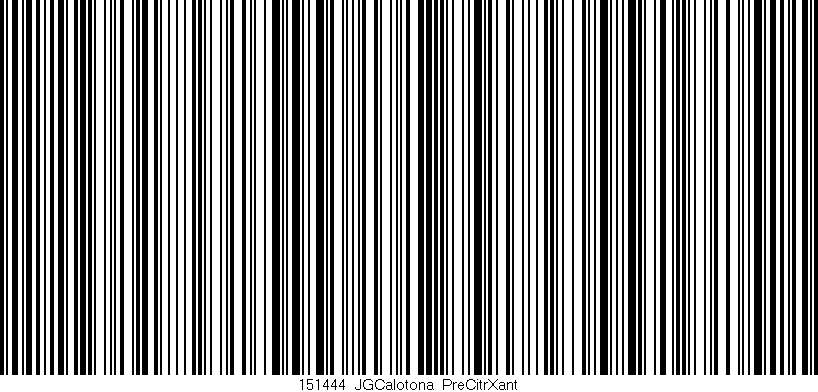 Código de barras (EAN, GTIN, SKU, ISBN): '151444_JGCalotona_PreCitrXant'