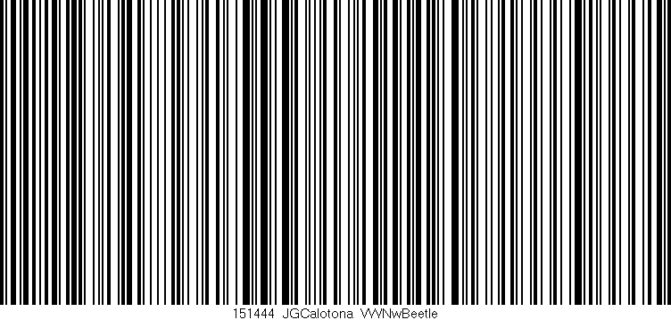 Código de barras (EAN, GTIN, SKU, ISBN): '151444_JGCalotona_VWNwBeetle'