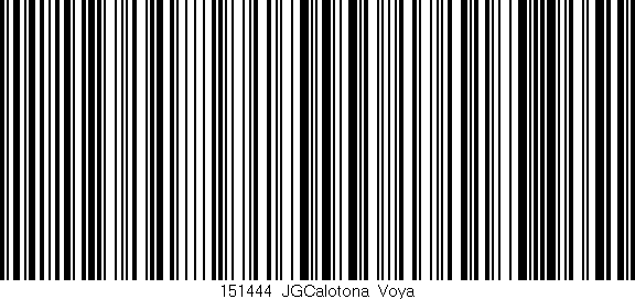 Código de barras (EAN, GTIN, SKU, ISBN): '151444_JGCalotona_Voya'