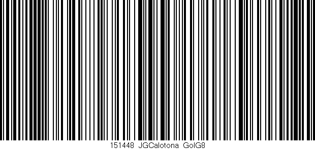 Código de barras (EAN, GTIN, SKU, ISBN): '151448_JGCalotona_GolG8'