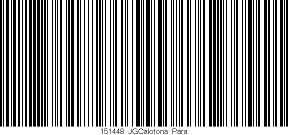 Código de barras (EAN, GTIN, SKU, ISBN): '151448_JGCalotona_Para'