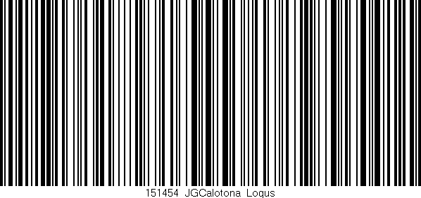 Código de barras (EAN, GTIN, SKU, ISBN): '151454_JGCalotona_Logus'