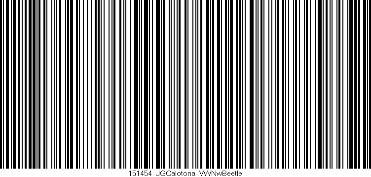 Código de barras (EAN, GTIN, SKU, ISBN): '151454_JGCalotona_VWNwBeetle'