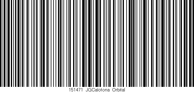 Código de barras (EAN, GTIN, SKU, ISBN): '151471_JGCalotona_Orbital'