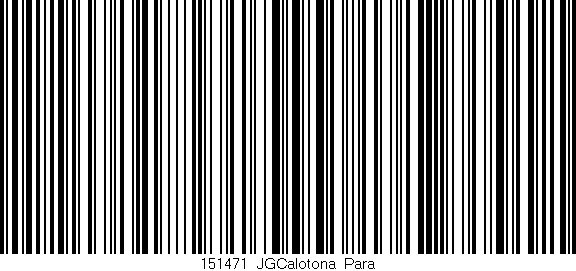 Código de barras (EAN, GTIN, SKU, ISBN): '151471_JGCalotona_Para'