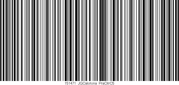 Código de barras (EAN, GTIN, SKU, ISBN): '151471_JGCalotona_PraCitrC5'