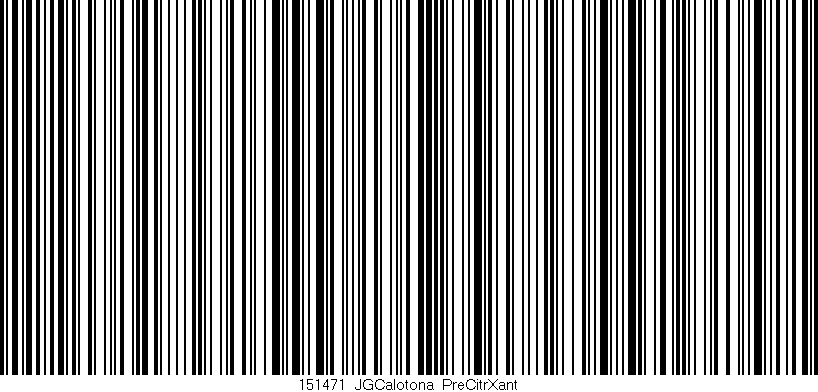 Código de barras (EAN, GTIN, SKU, ISBN): '151471_JGCalotona_PreCitrXant'