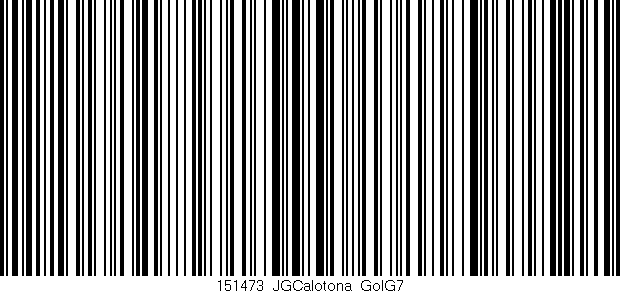 Código de barras (EAN, GTIN, SKU, ISBN): '151473_JGCalotona_GolG7'