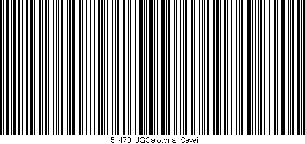 Código de barras (EAN, GTIN, SKU, ISBN): '151473_JGCalotona_Savei'
