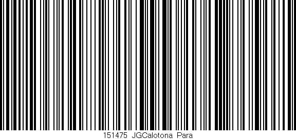 Código de barras (EAN, GTIN, SKU, ISBN): '151475_JGCalotona_Para'