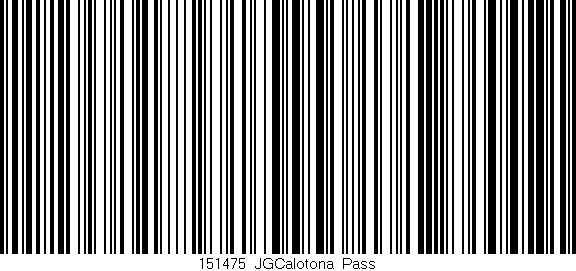 Código de barras (EAN, GTIN, SKU, ISBN): '151475_JGCalotona_Pass'