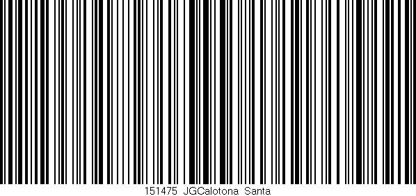 Código de barras (EAN, GTIN, SKU, ISBN): '151475_JGCalotona_Santa'