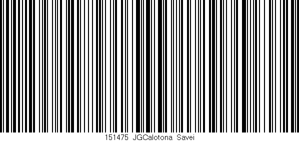 Código de barras (EAN, GTIN, SKU, ISBN): '151475_JGCalotona_Savei'