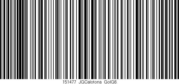 Código de barras (EAN, GTIN, SKU, ISBN): '151477_JGCalotona_GolG6'