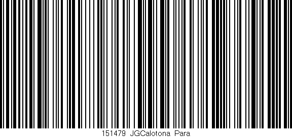 Código de barras (EAN, GTIN, SKU, ISBN): '151479_JGCalotona_Para'