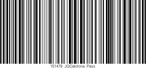 Código de barras (EAN, GTIN, SKU, ISBN): '151479_JGCalotona_Pass'