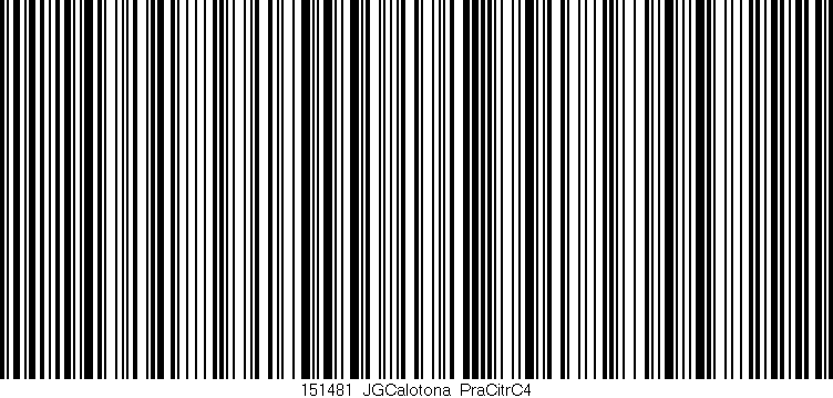 Código de barras (EAN, GTIN, SKU, ISBN): '151481_JGCalotona_PraCitrC4'
