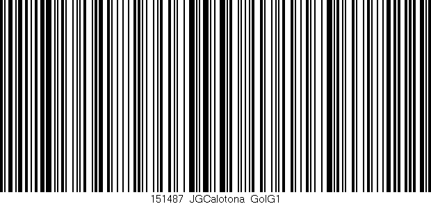 Código de barras (EAN, GTIN, SKU, ISBN): '151487_JGCalotona_GolG1'