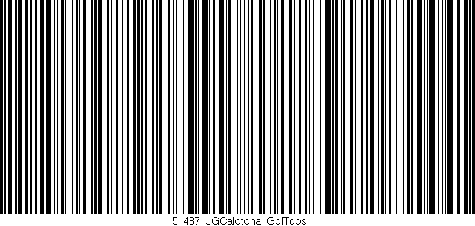 Código de barras (EAN, GTIN, SKU, ISBN): '151487_JGCalotona_GolTdos'