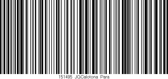 Código de barras (EAN, GTIN, SKU, ISBN): '151495_JGCalotona_Para'