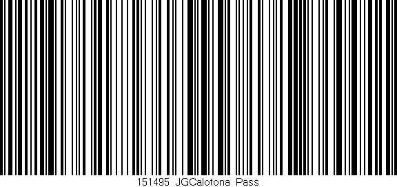 Código de barras (EAN, GTIN, SKU, ISBN): '151495_JGCalotona_Pass'
