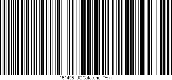 Código de barras (EAN, GTIN, SKU, ISBN): '151495_JGCalotona_Poin'