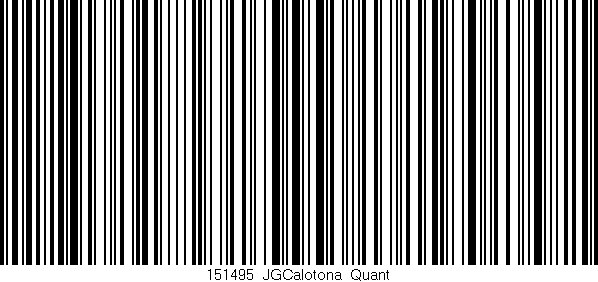 Código de barras (EAN, GTIN, SKU, ISBN): '151495_JGCalotona_Quant'