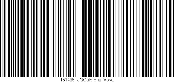 Código de barras (EAN, GTIN, SKU, ISBN): '151495_JGCalotona_Voya'