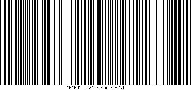 Código de barras (EAN, GTIN, SKU, ISBN): '151501_JGCalotona_GolG1'