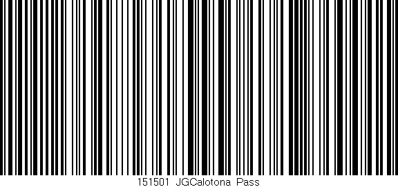 Código de barras (EAN, GTIN, SKU, ISBN): '151501_JGCalotona_Pass'